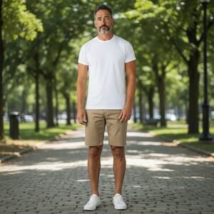 Dickies Flex Relaxed Fit Mens Shorts 40 Tan Work Chino